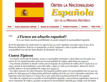 Tablet Screenshot of obtenlanacionalidad.com